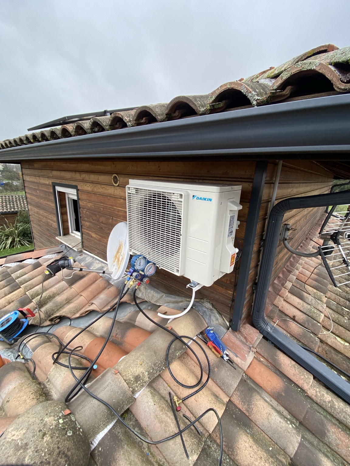 Installation Daikin toiture